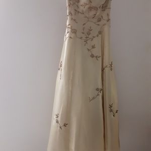 Gold dress size 14 or 3/4.